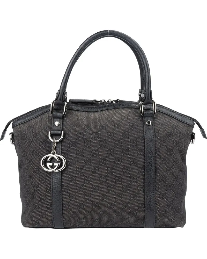 Gucci Crossbody Bags  GG Monogram Charm Dome Handbag schwarz Schwarz