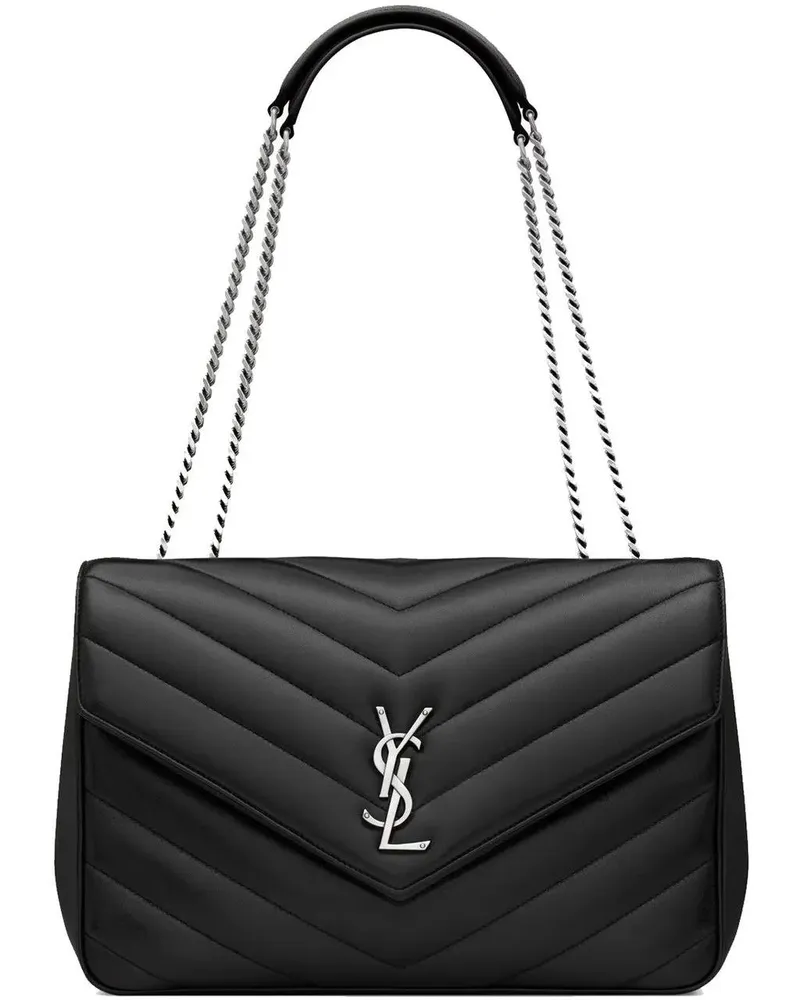 Saint Laurent Crossbody Bags  loulou large shoulder bag schwarz Schwarz