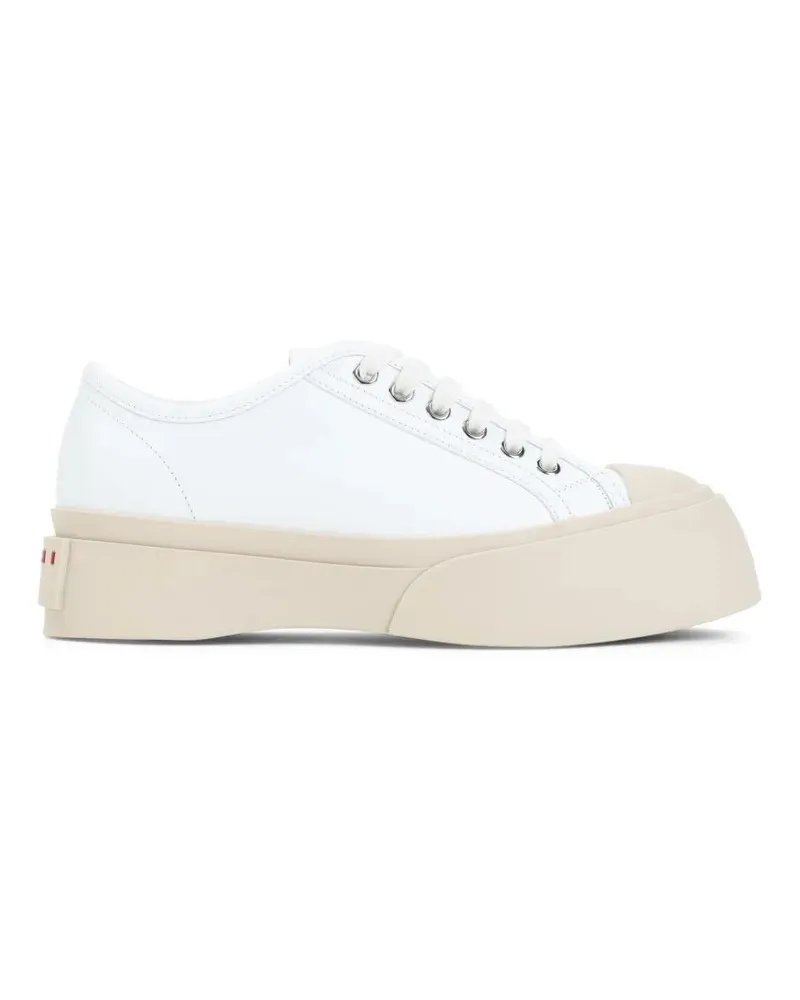 Marni Low-Top Sneaker Pablo White Calf Leather Sneakers weiß Weiß