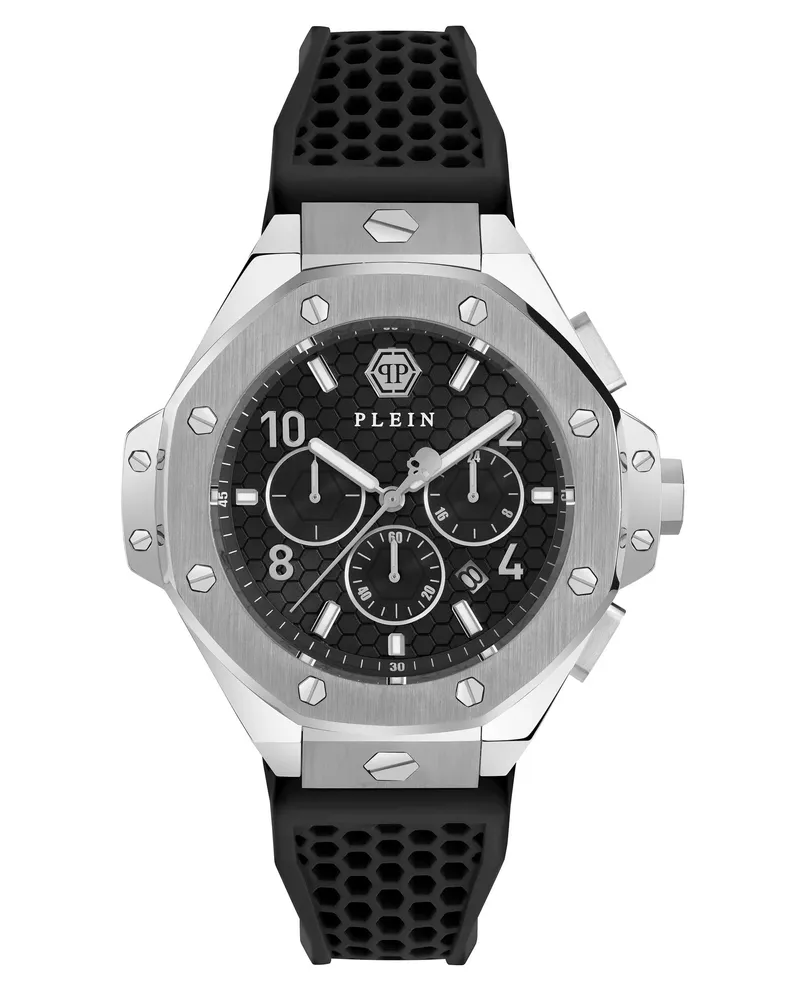 Philipp Plein Uhren Quarz-Chronographenuhr Plein Chrono Royal 46 Mm black Schwarz