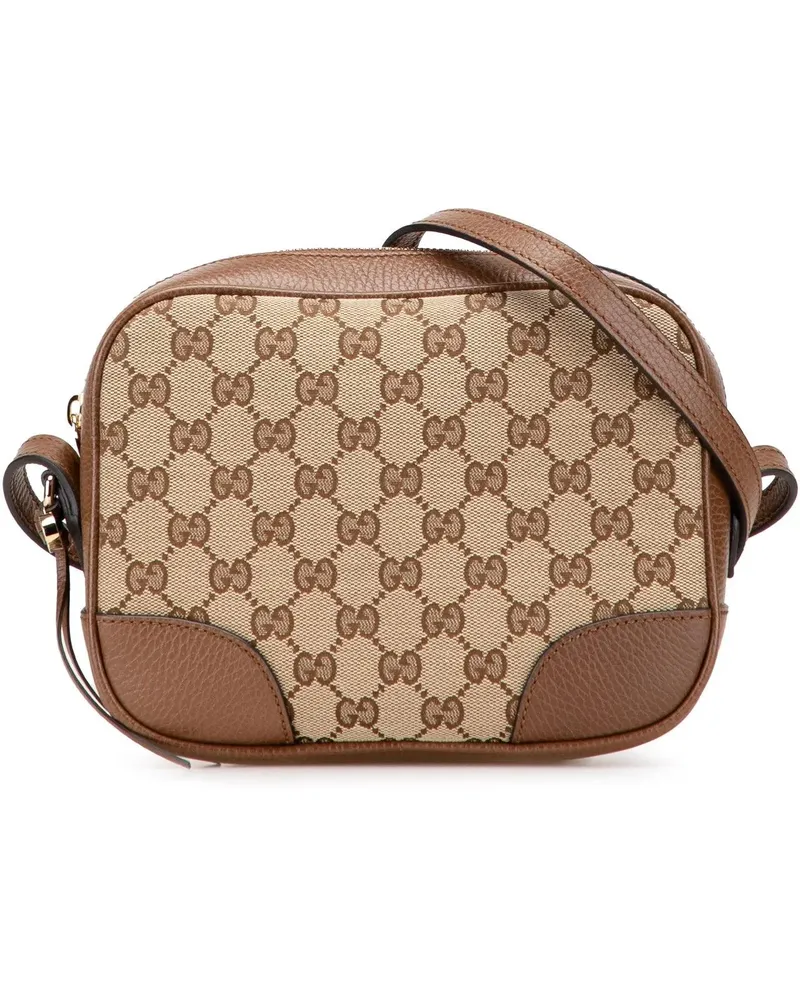 Gucci Hobo Bags GG Canvas Bree Crossbody braun Braun