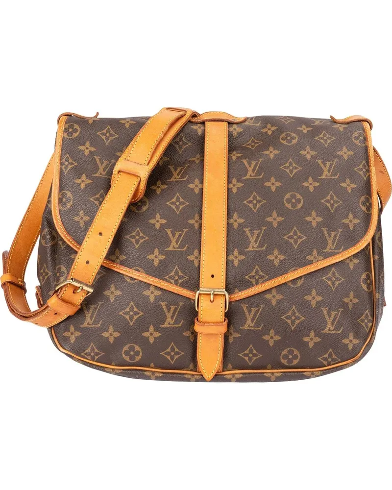 Louis Vuitton Crossbody Bags  Canvas Monogram Saumur 35 Crossbody braun Braun
