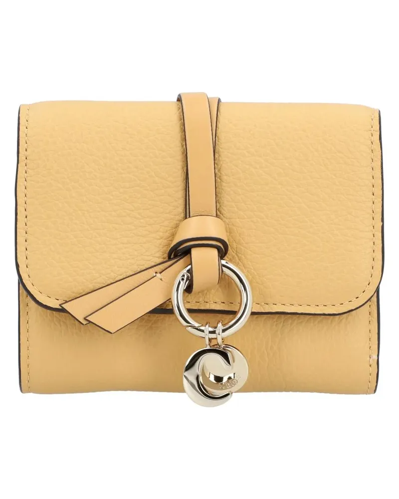 Chloé Portemonnaie Tri-Fold Wallet Alphabet Yellow gelb Gelb