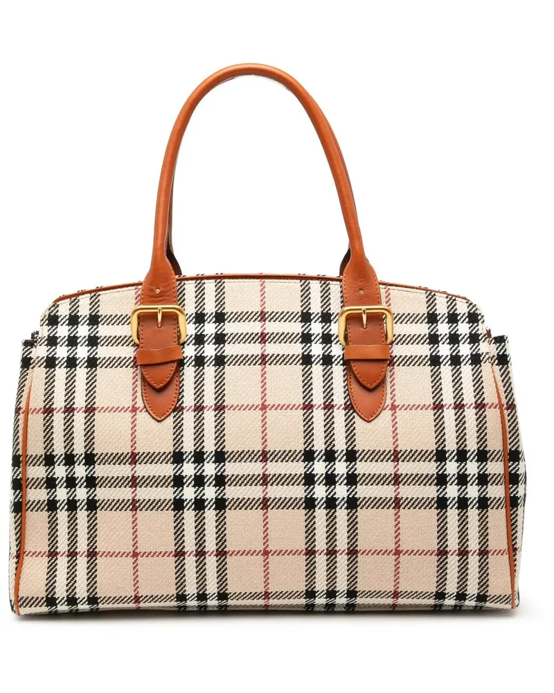 Burberry Shopper House Check Wool Tote braun Braun