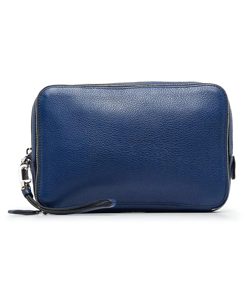 Prada Clutches 2010-present Vitello Daino Clutch Bag blau Blau