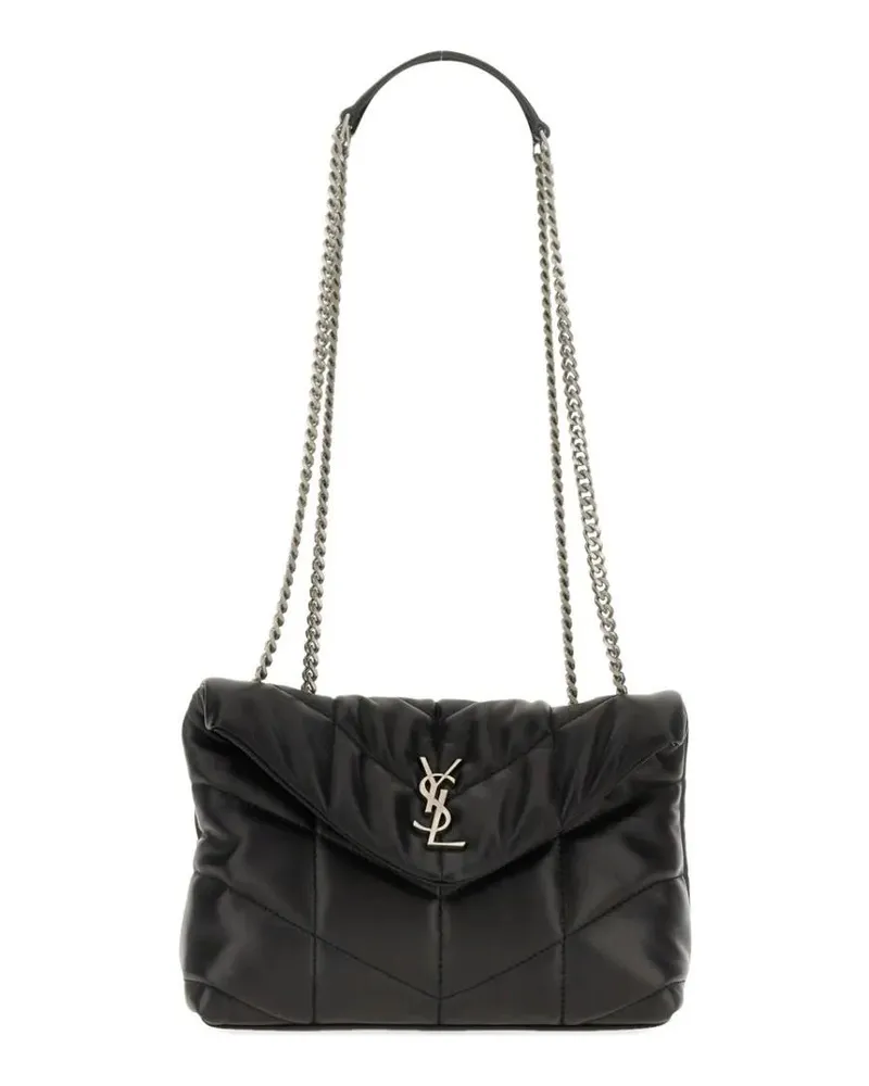 Saint Laurent Hobo Bags "Puffer" Toy Bag schwarz Schwarz