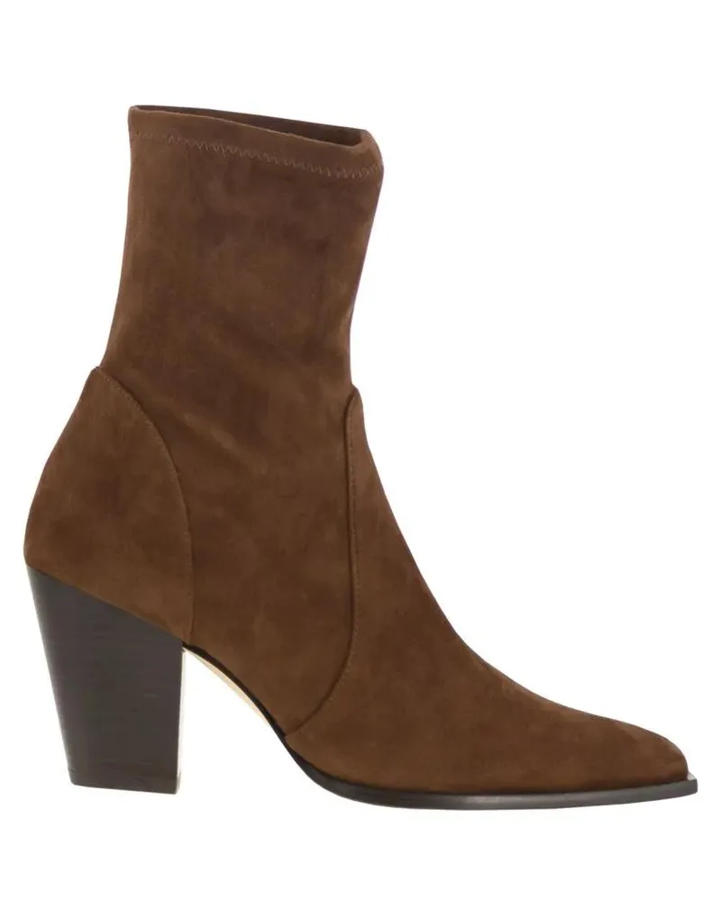 Stuart Weitzman Stiefel Jolene - Suede Ankle Boots grau Grau