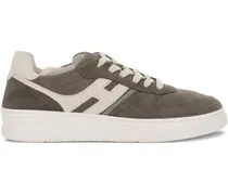 Low-Top Sneaker Lace-Up Suede Sneakers With Memory Foam Insole grau