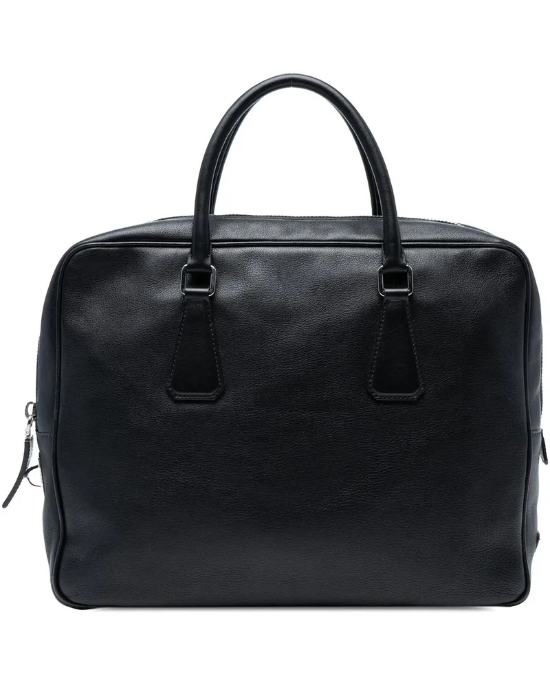 Prada Crossbody Bags Leather Business Bag schwarz Schwarz