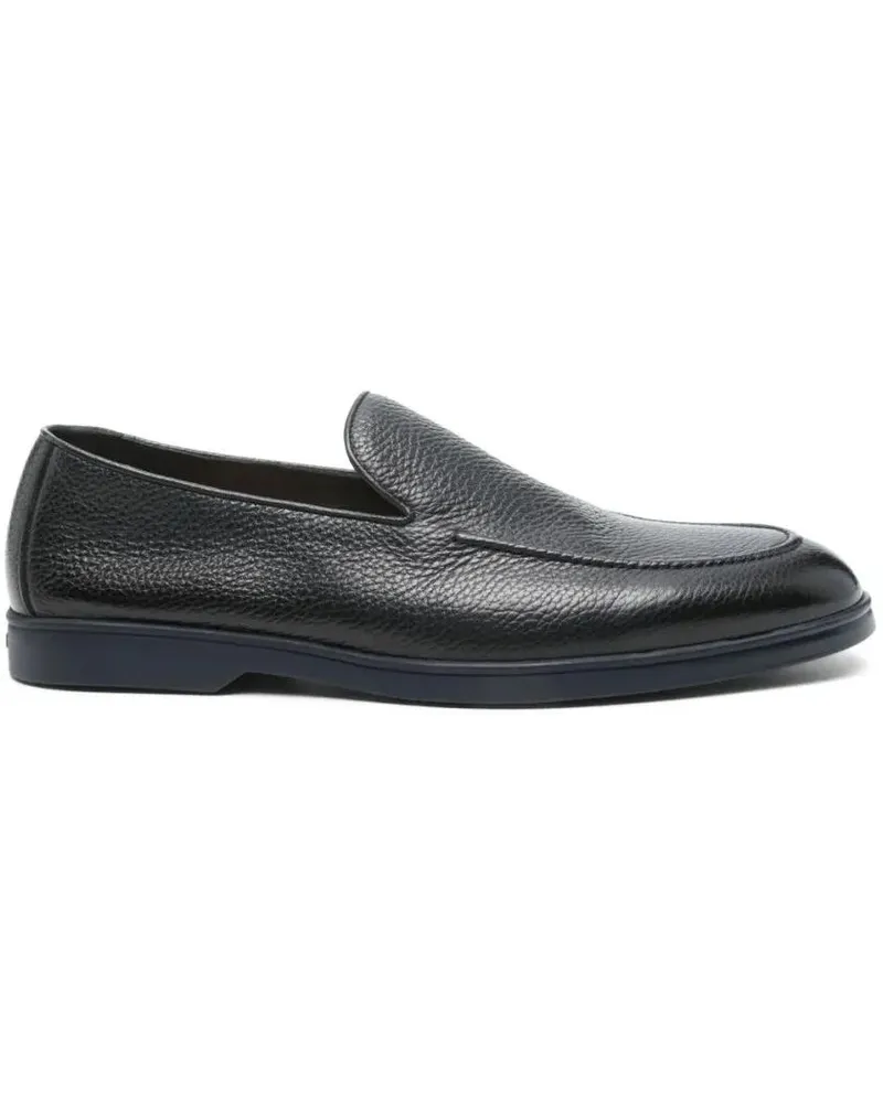 Doucal´s Loafer Refined Blue Cow Leather Loafers schwarz Schwarz