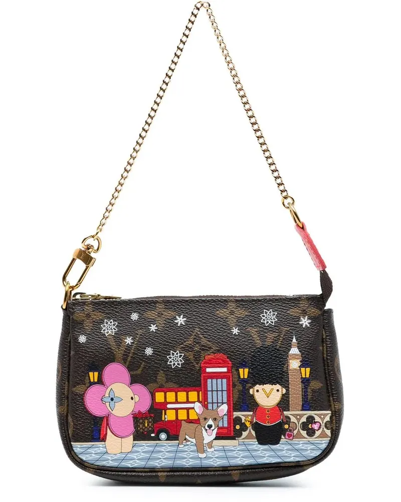 Louis Vuitton Crossbody Bags Monogram Vivienne in London Mini Pochette Accessoi braun Braun