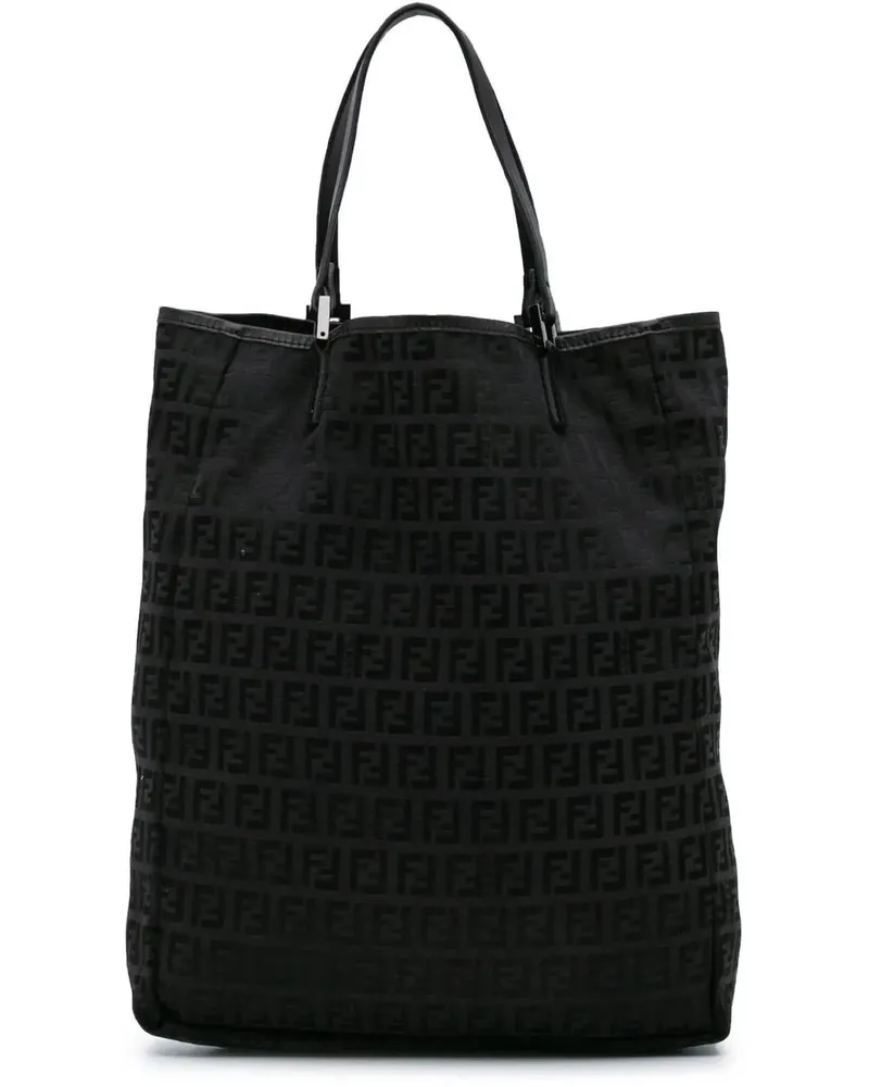 Fendi Shopper Zucchino Canvas Tote schwarz Schwarz