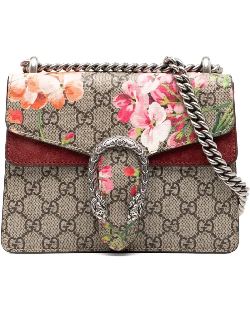 Gucci Hobo Bags Small GG Supreme Blooms Dionysus Crossbody braun Braun