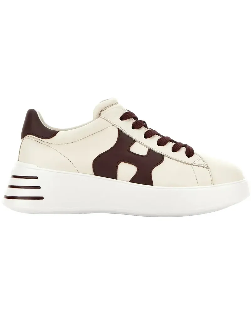 Hogan Low-Top Sneaker Flat Shoes Ivory weiß Weiß