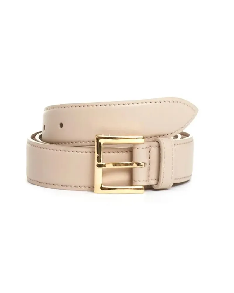 Orciani Gürtel Ivory Leather Belt beige Beige
