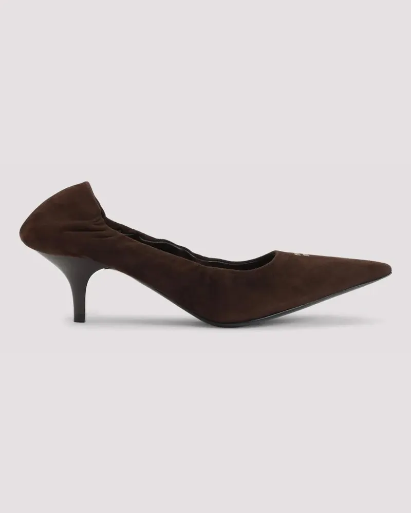 Miu Miu Hohe Schuhe Brown Lamb Leather Pumps braun Braun