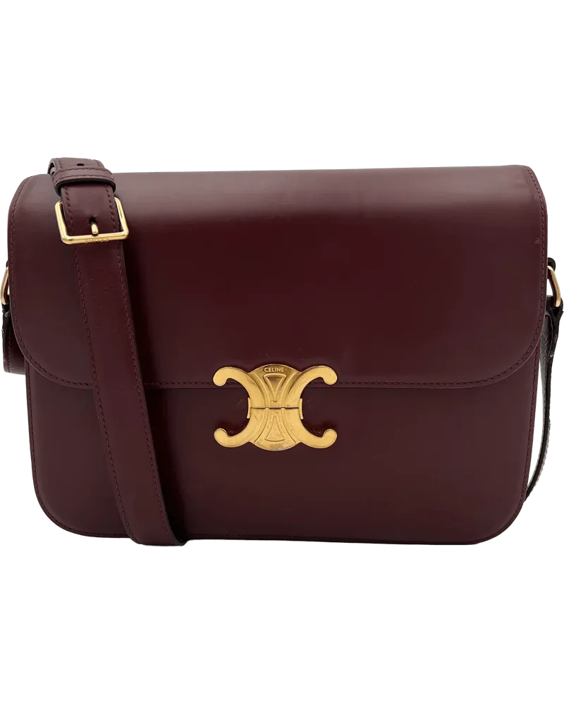 Celine Crossbody Bags  Large Triomphe - ACAI rot Rot