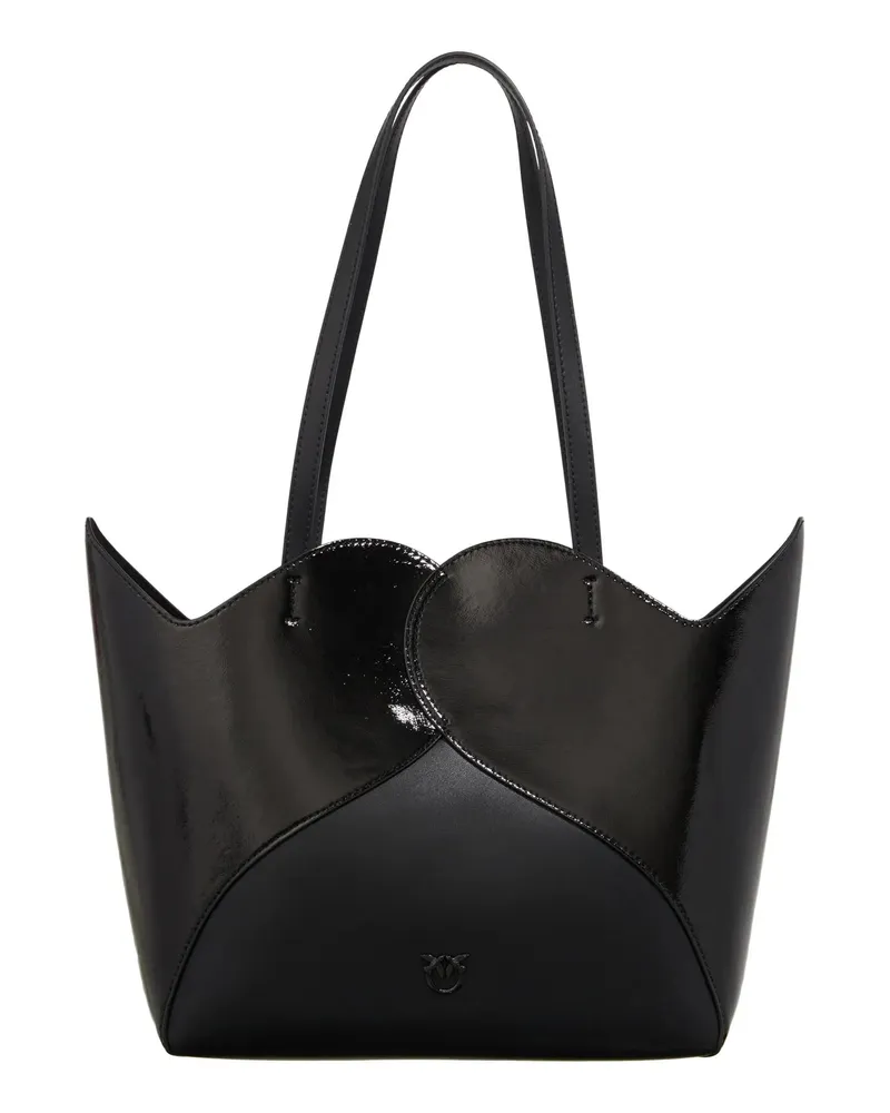 Pinko Shopper & Totes Heart Tote schwarz Schwarz
