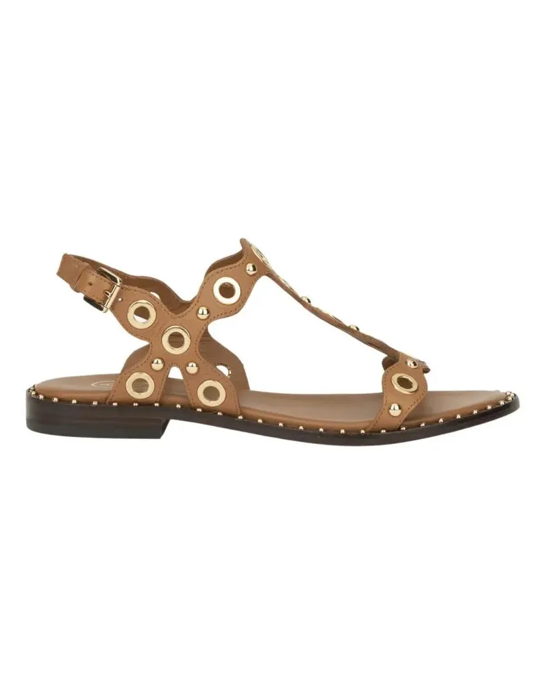 ash Sandalen Cut-Out Design Sandals With Circular Accents braun Braun