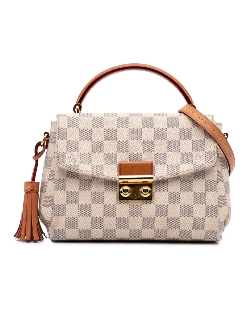 Louis Vuitton Hobo Bags Damier Azur Croisette weiß Weiß