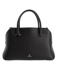 Aigner Satchel Bag Mlan Schwarz