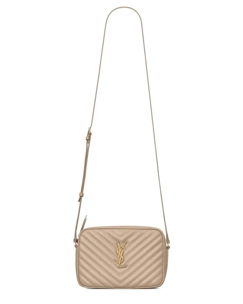 Saint Laurent Hobo Bags "Lou" Camera Bag beige Beige