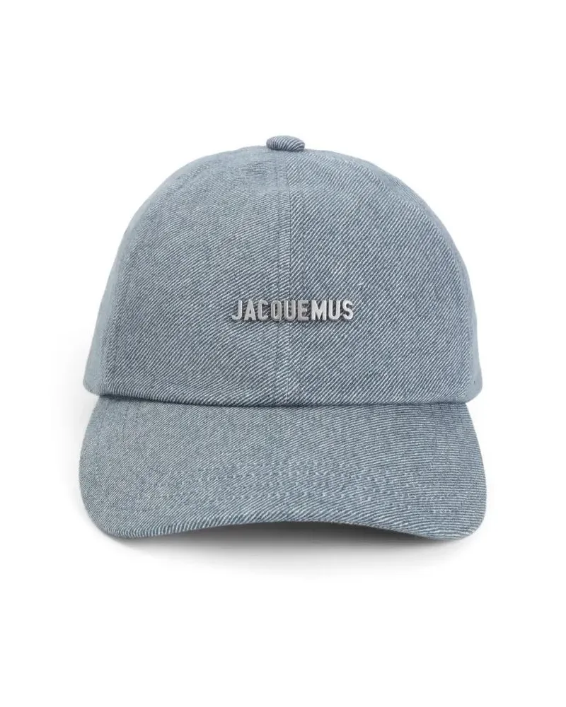 Jacquemus Caps & Mützen Classic Cotton Baseball Cap With Textured Pattern grau Grau