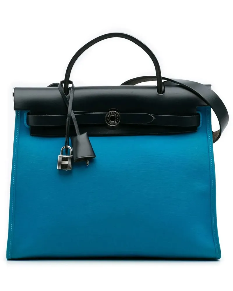 Hermès Hobo Bags Toile Herbag Zip 31 blau Blau