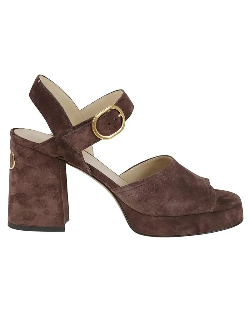 Valentino Garavani Sandalen Fawcette Sandal In Crust Leather braun Braun
