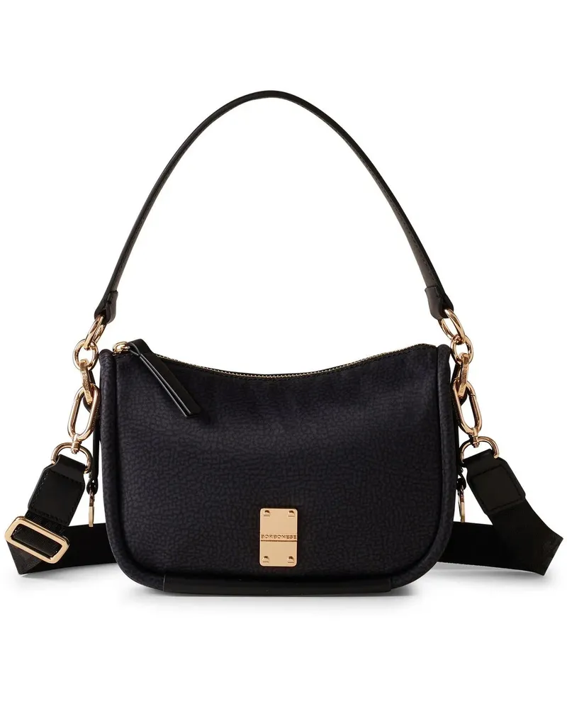 Borbonese Crossbody Bags CAHIER HOBO SMALL schwarz Schwarz