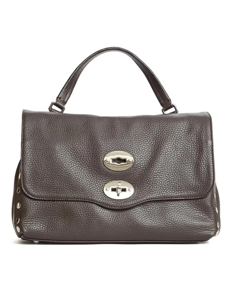 Zanellato Hobo Bags Structured Small Grey Handbag With Multi-Pocket De grau Grau