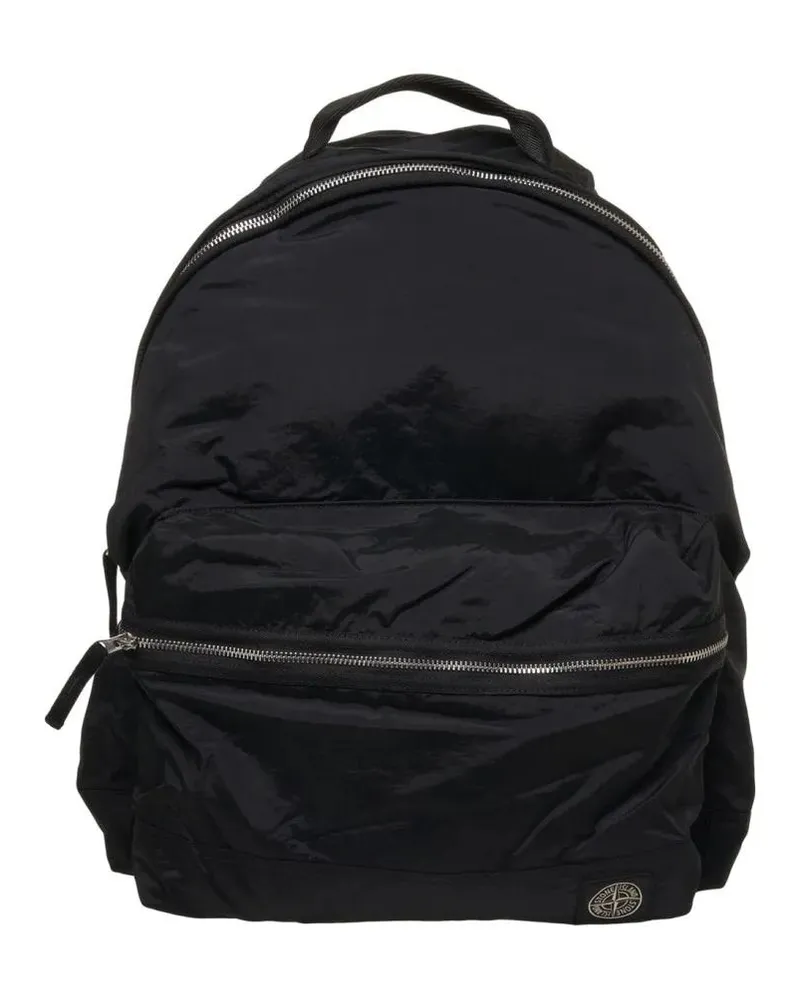 Stone Island Rucksäcke Functional Black Backpack schwarz Schwarz