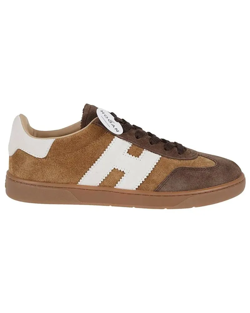 Hogan Low-Top Sneaker Mixed Nappa Leather Sneakers braun Braun