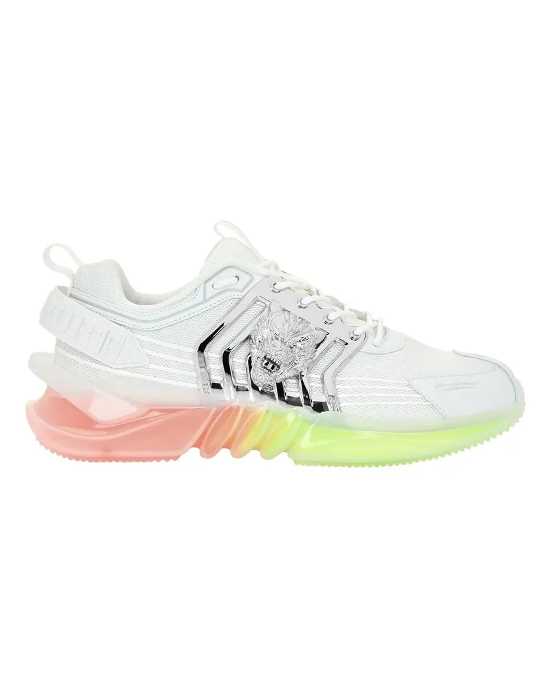 Philipp Plein Low-Top Sneaker Runner Sneaker Tiger weiß Weiß