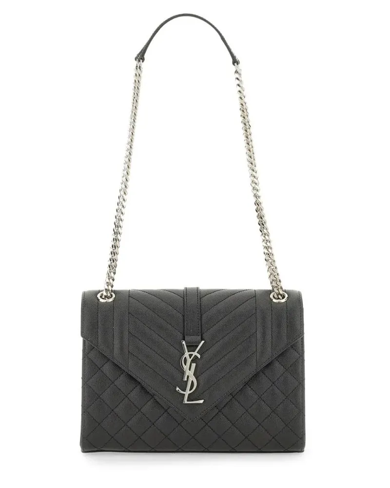 Saint Laurent Hobo Bags "Envelope" Medium In Pelle Bag grau Grau