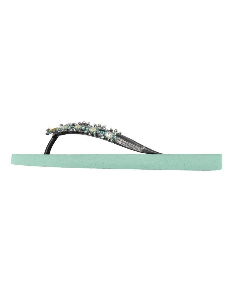 uzurii Slipper & Pantoletten Zehentrenner Dolce Turqoise grün Grün