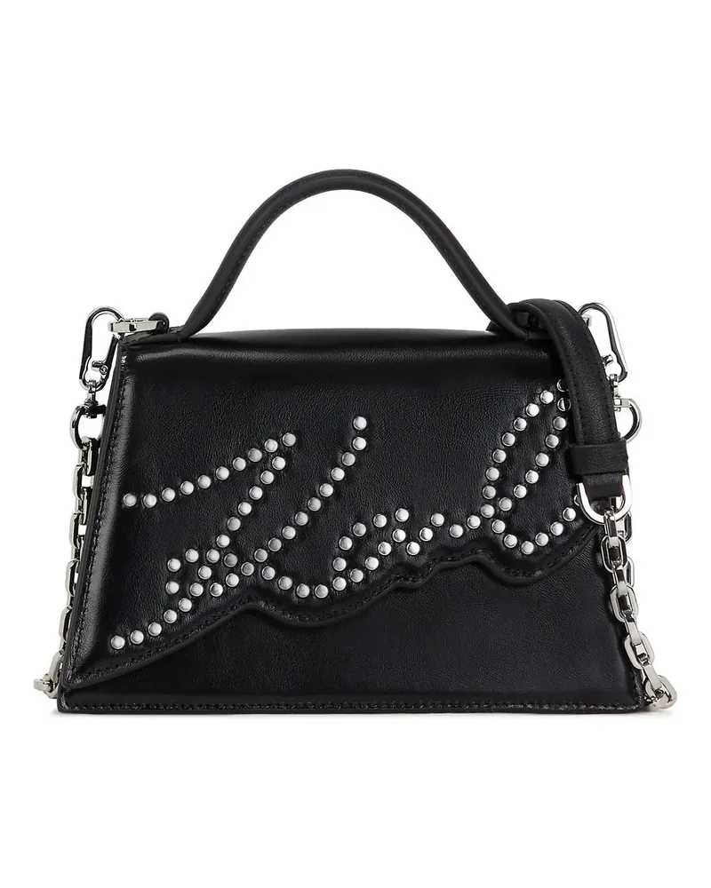Karl Lagerfeld Crossbody Bags K/SIGNATURE KLEINE UMHÄNGETASCHE MIT NIETEN schwarz Schwarz