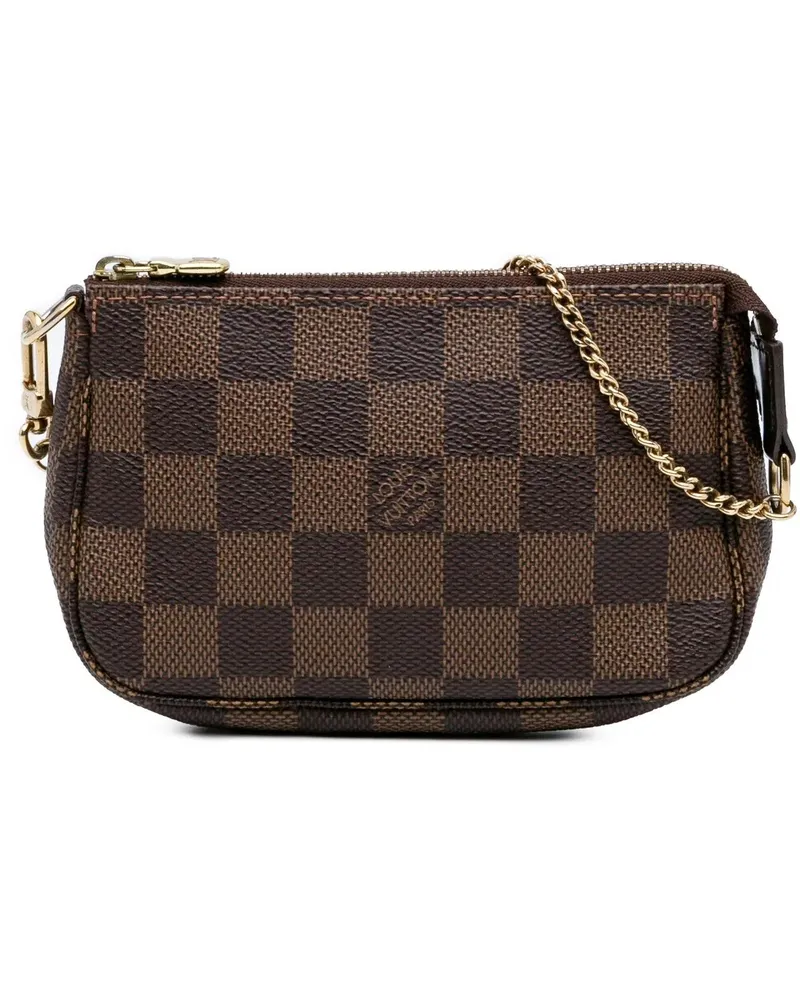 Louis Vuitton Crossbody Bags 2011 Damier Ebene Mini Pochette Accessoires braun Braun
