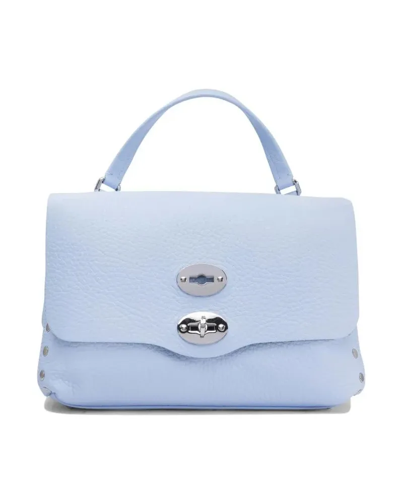Zanellato Hobo Bags Textured Leather Handbag blau Blau