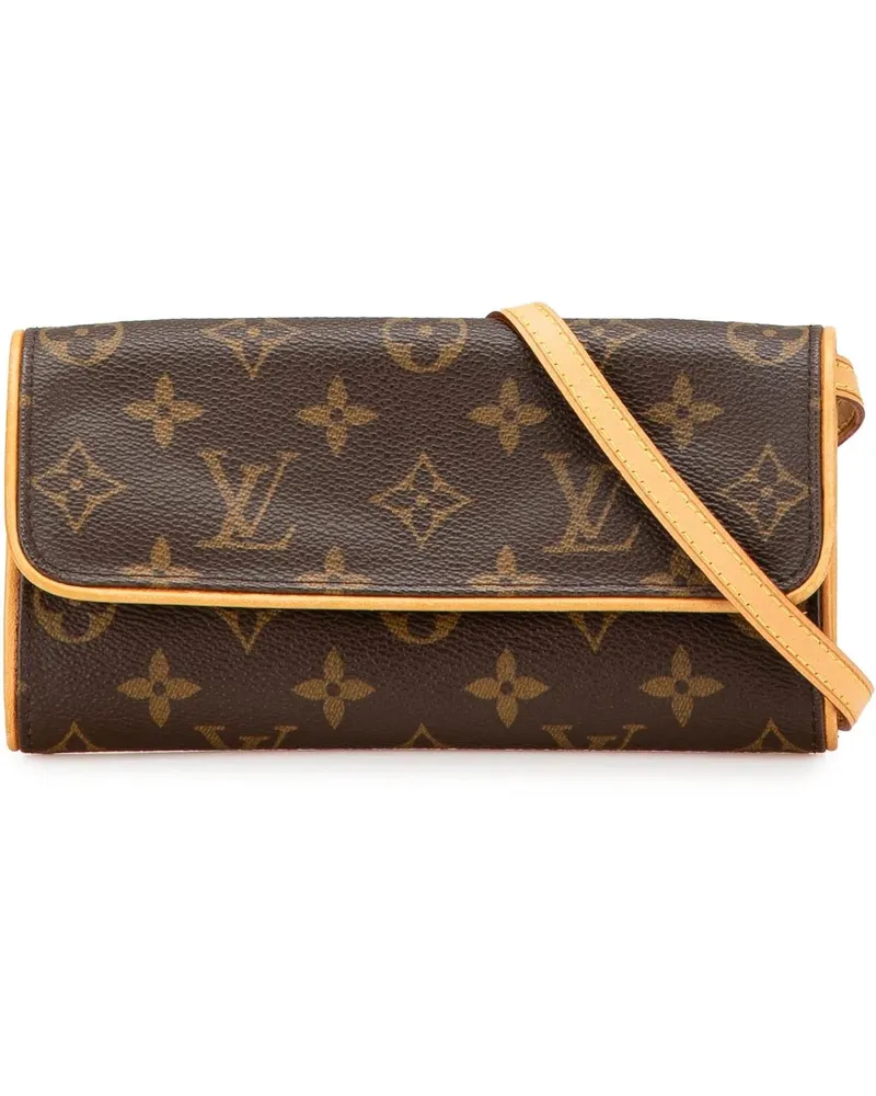 Louis Vuitton Hobo Bags 2001 Monogram Pochette Twin PM braun Braun