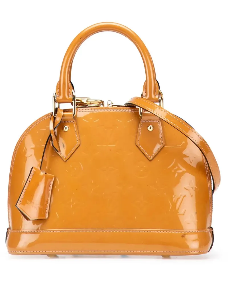 Louis Vuitton Hobo Bags Monogram Vernis Alma BB braun Braun