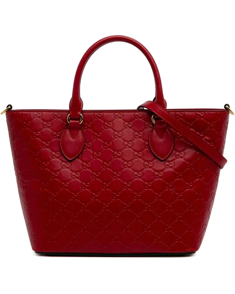 Gucci Hobo Bags Small ssima Convertible Tote rot Rot