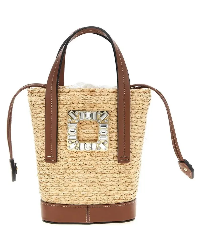 Roger Vivier Beuteltaschen Skate 'Mini Viv' Bucket Bag beige Beige