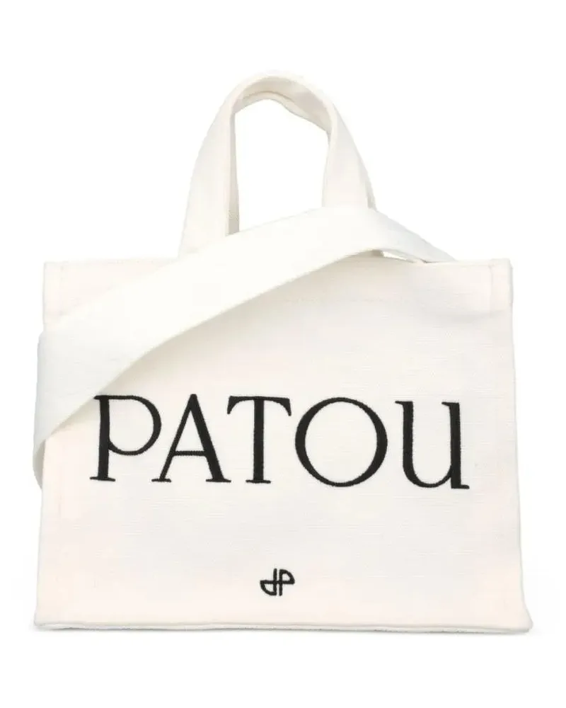 Patou Shopper & Totes Cream White Small Bag With Logo beige Beige