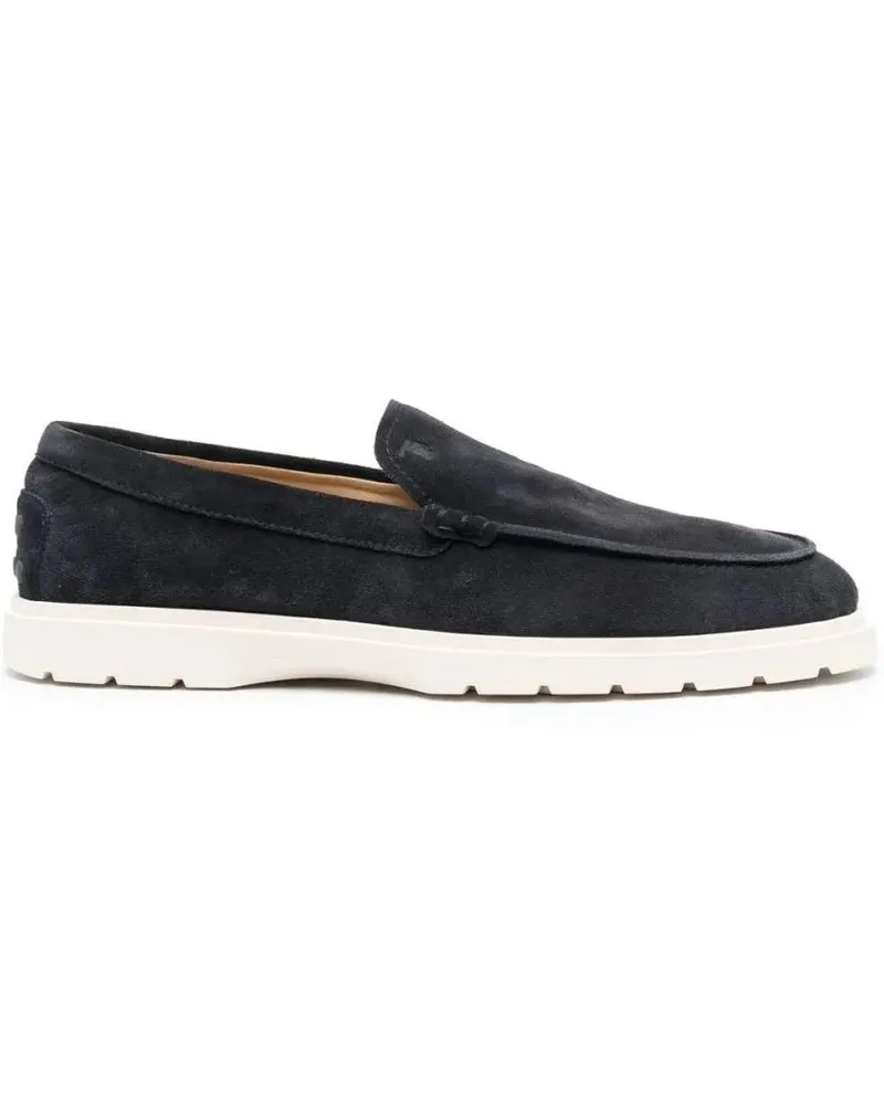 TOD'S Loafer Black Suede Moccasin With Cushioned Insole schwarz Schwarz