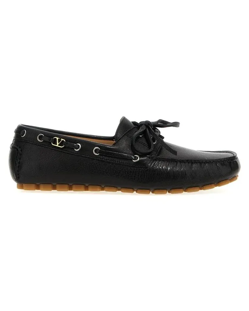 Valentino Garavani Loafer 'Driver Fastaway' Loafers schwarz Schwarz
