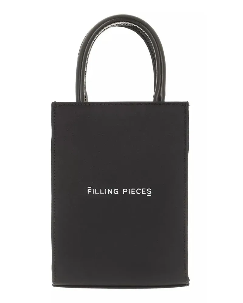 Filling Pieces Shopper Tote Bag Small Nylon schwarz Schwarz