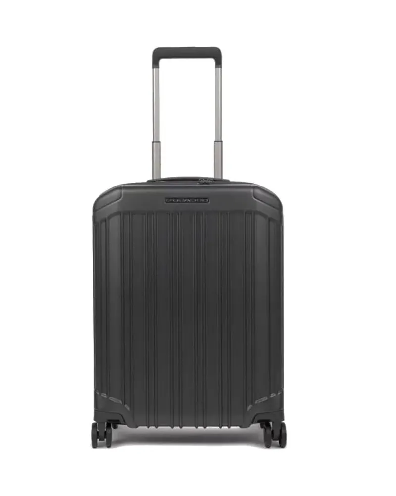 Piquadro Koffer Ultra Slim Four Wheel Hardside Cabin Trolley schwarz Schwarz