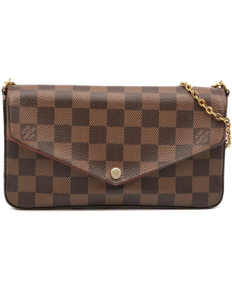 Louis Vuitton Hobo Bags Damier Ebene Pochette Felicie braun Braun