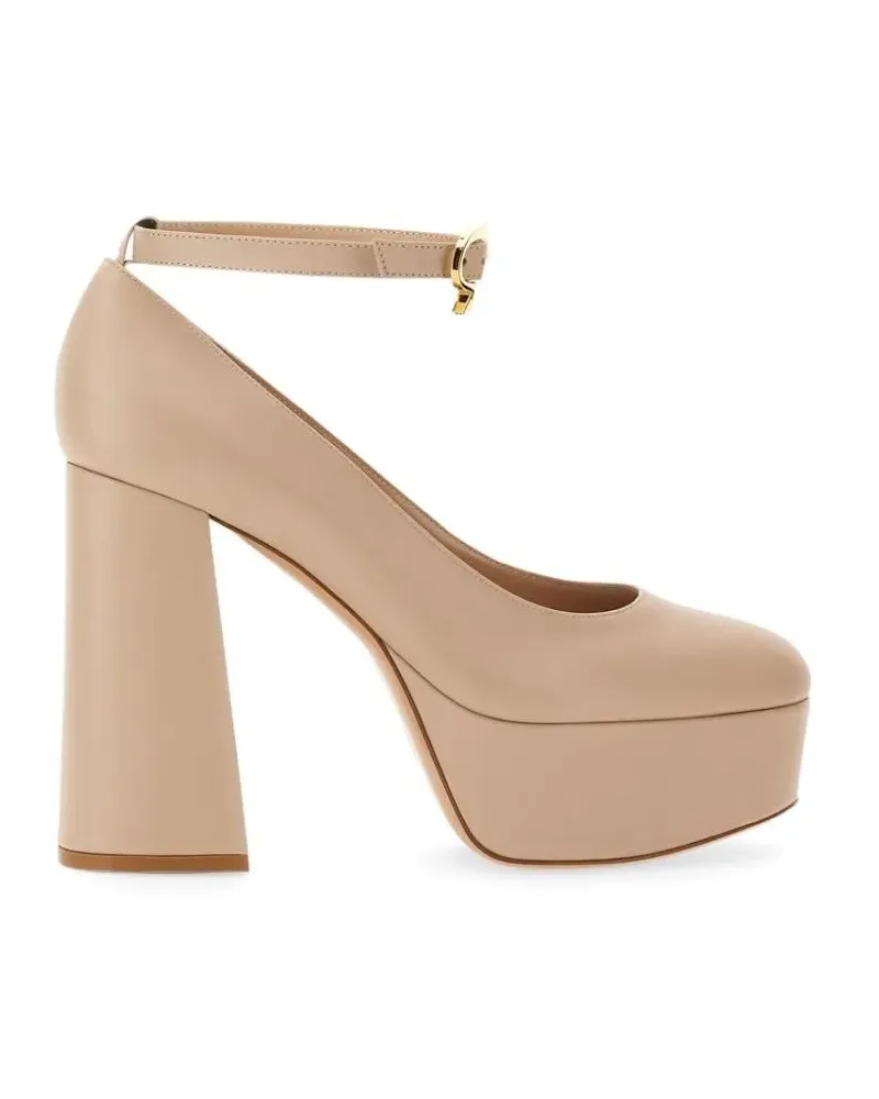 Gianvito Rossi Hohe Schuhe "Manila" Pump beige Beige